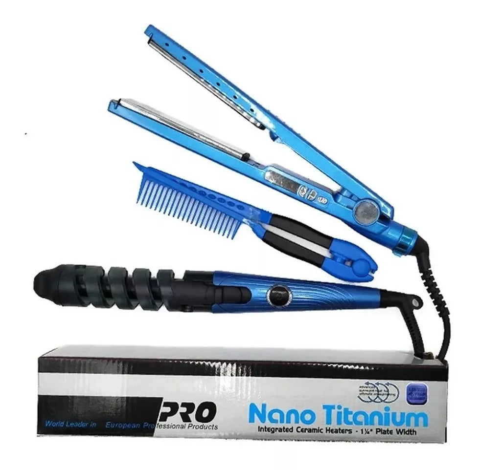 Combo Nano+Cepillo+secador