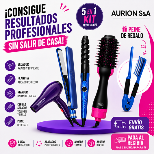 Combo Nano+Cepillo+secador